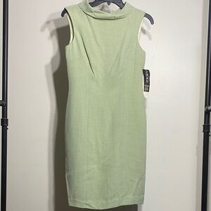 Chic Sleeveless Mini Dress in Light Green